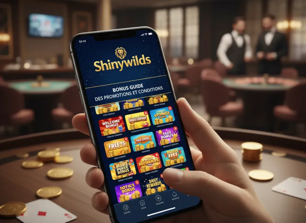 Shinywilds bonus guide des promotions et conditions